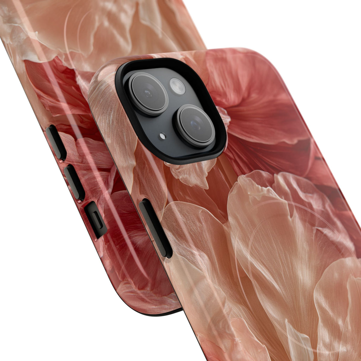 Blush Silk Bloom · Tough 2.0 Magnetic Phone Case for iPhone · Pink