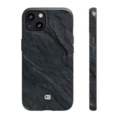 Dark Slate Strata · Tough Phone Case for iPhone · Black