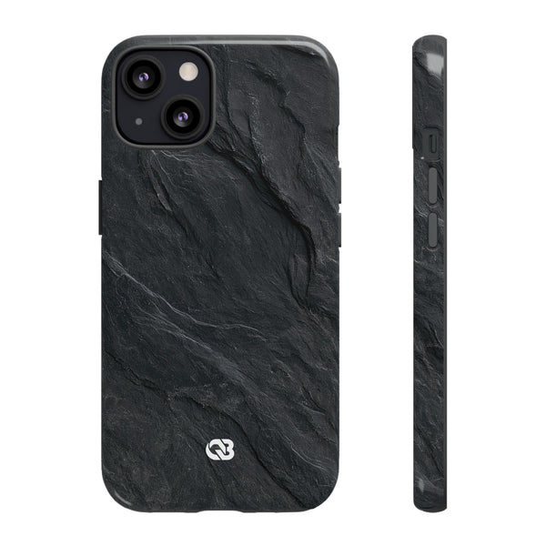Dark Slate Strata · Tough Phone Case for iPhone · Black