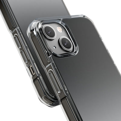 Noir Ombre Fade · Clear Impact Magnetic Phone Case for iPhone ·  Black