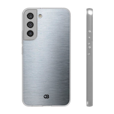Silver Lite Phone Case for Samsung - Satin Chrome Grain