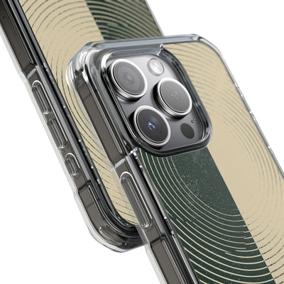 Green Impact MagSafe Phone Case for iPhone - Evergreen Split Grain