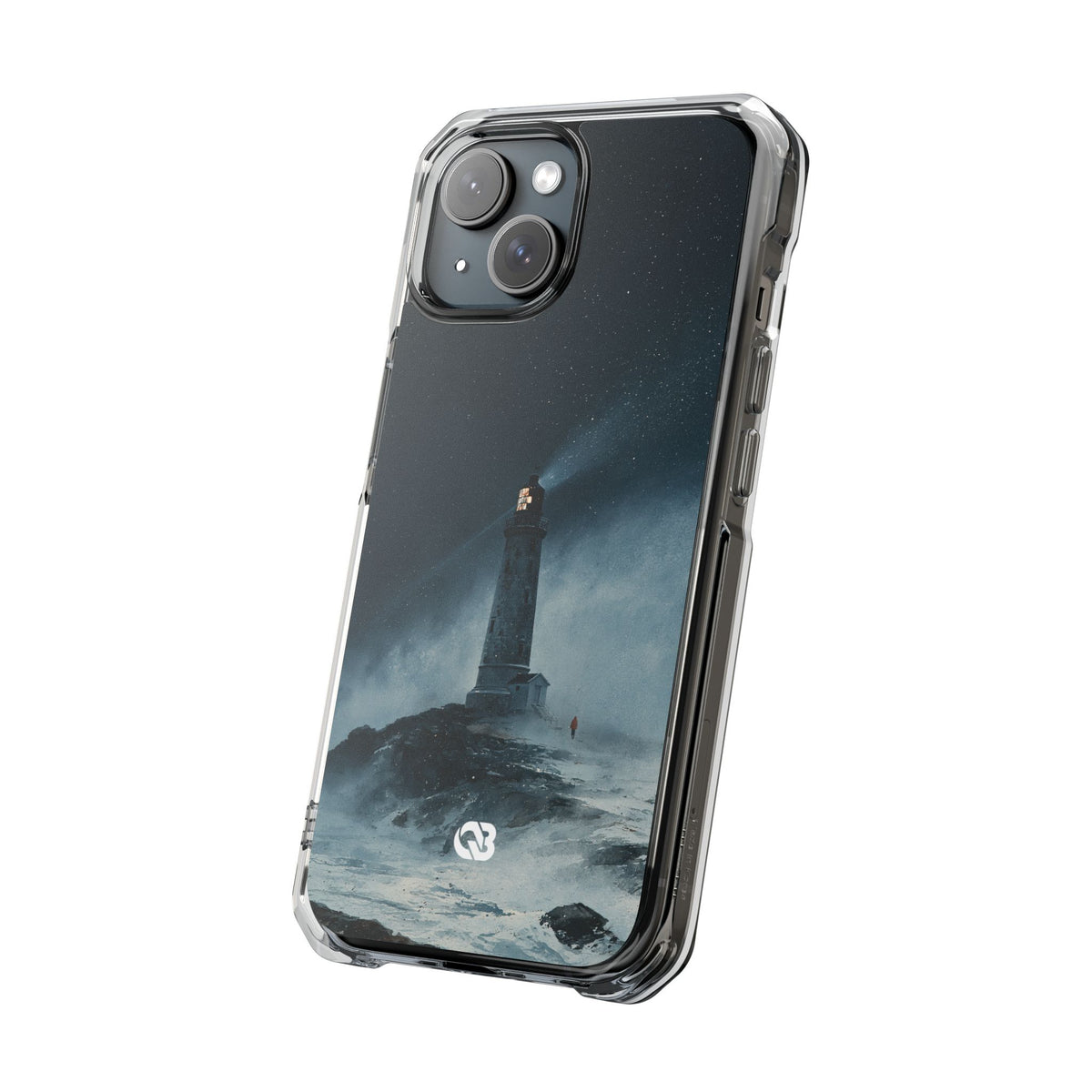 Nordic Coastal Beacon · Clear Impact Magnetic Phone Case for iPhone · Blue