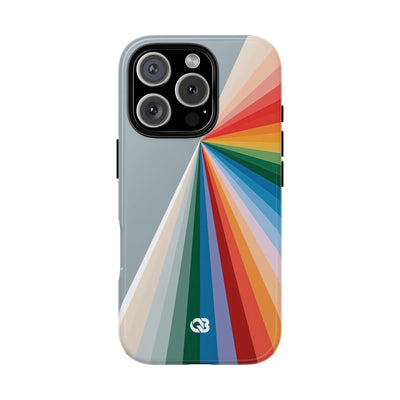 Grey Tough Phone Case for iPhone - Slate Prism Burst