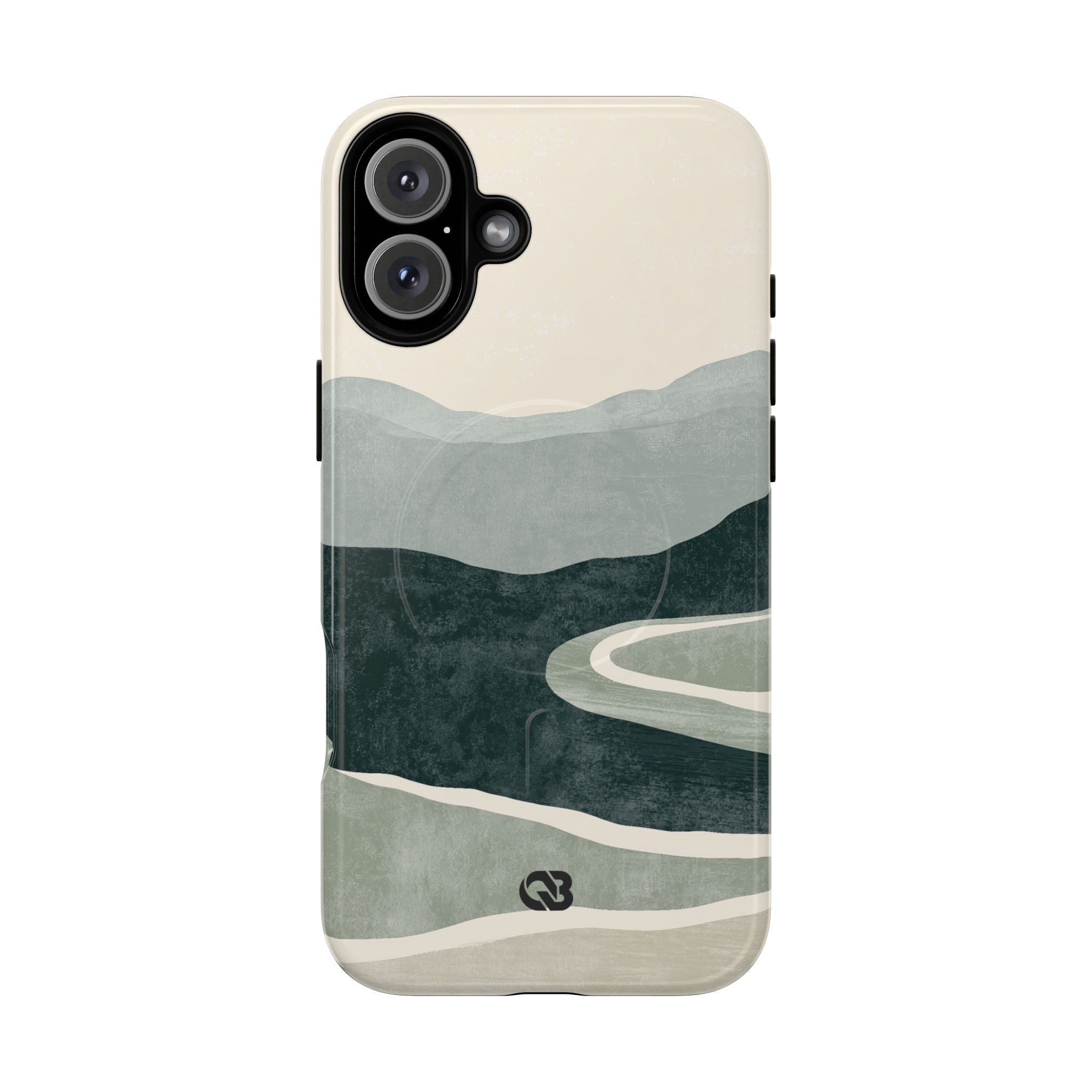 Green Tough 2.0 Magsafe Phone Case for iPhone - Misty Sage Valley