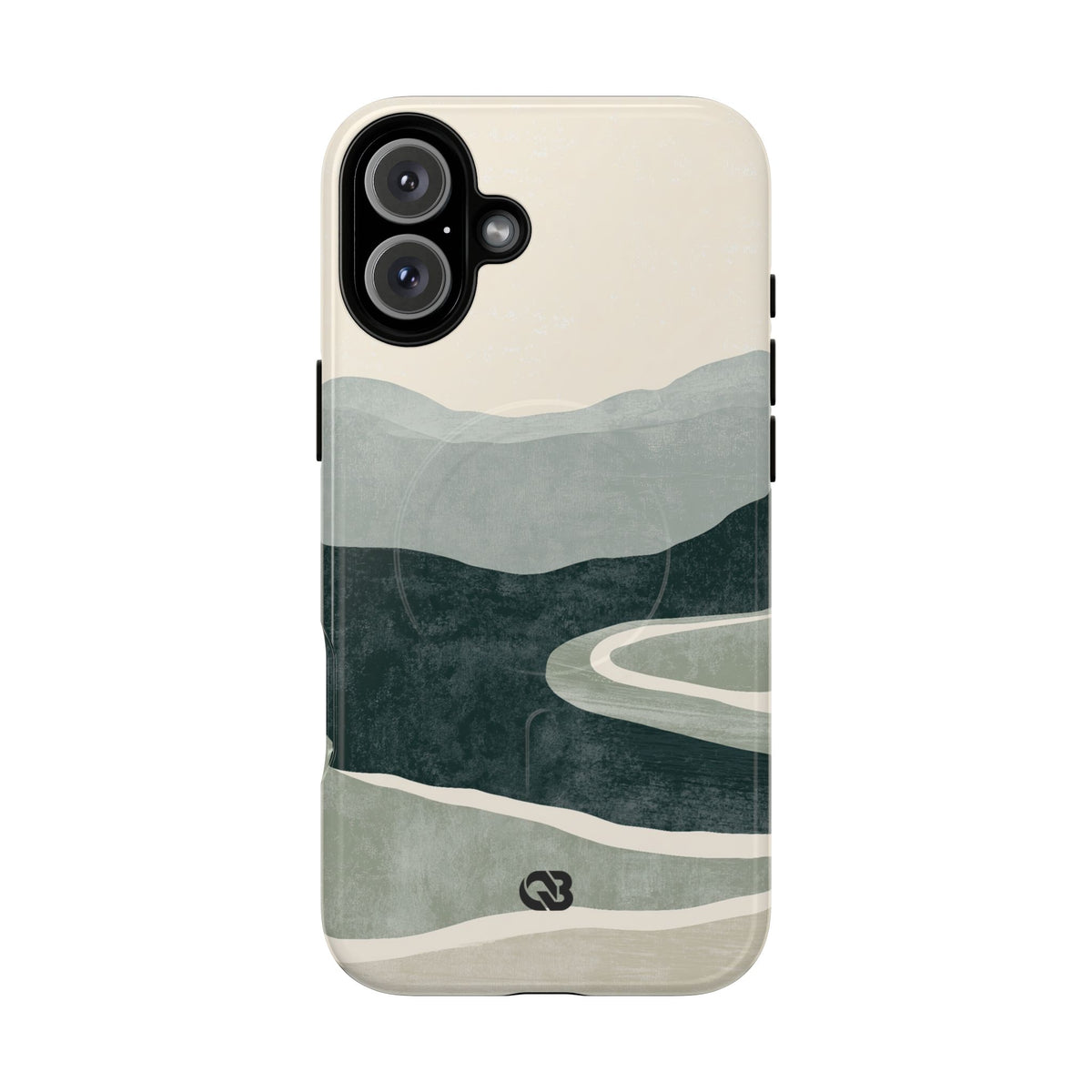 Muted Valley Vista · Tough 2.0 Magnetic Phone Case for iPhone · Green