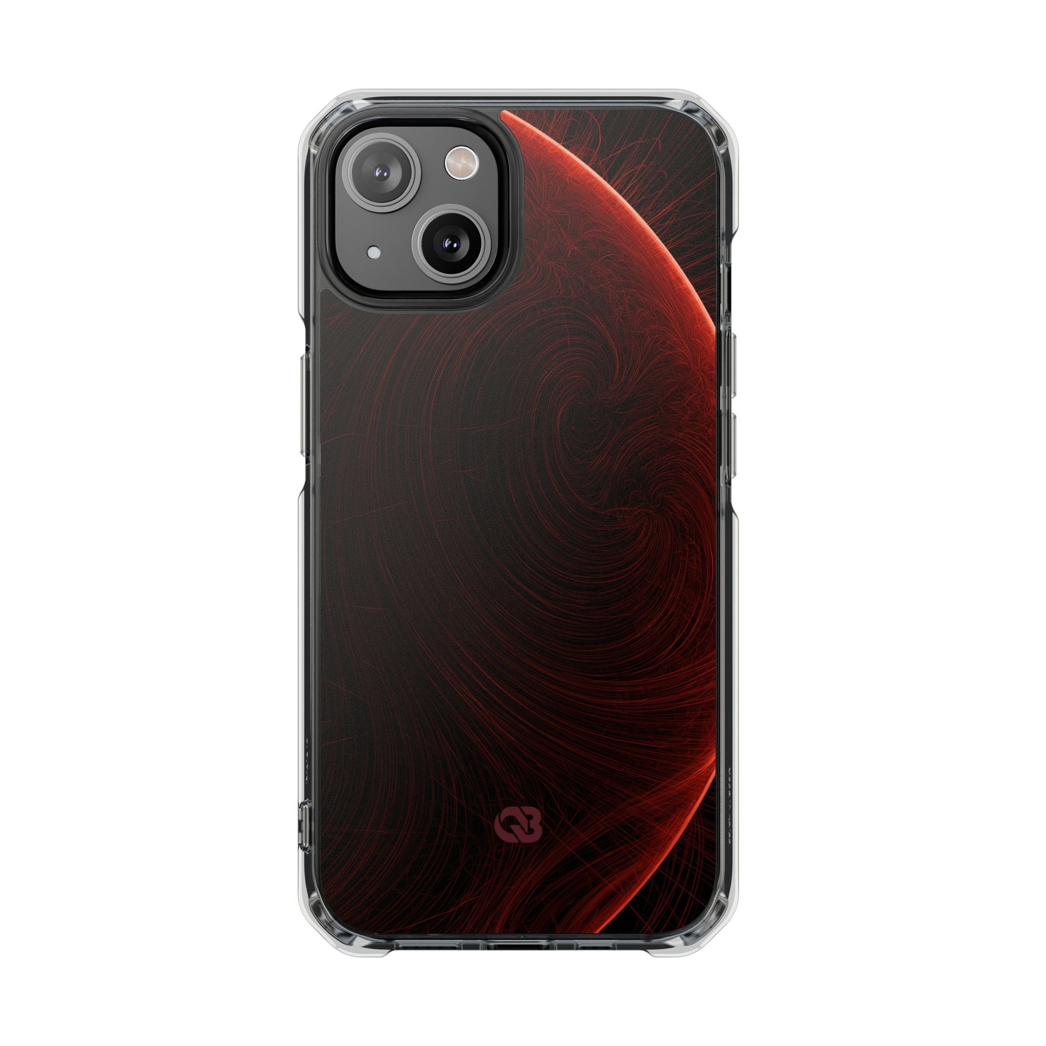 Red Impact MagSafe Phone Case for iPhone - Crimson Flare Flux