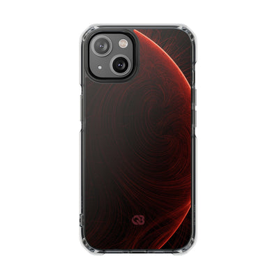 Red Impact MagSafe Phone Case for iPhone - Crimson Flare Flux