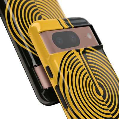 Yellow Tough Phone Case for Google Pixel - Voltage Sector Pulse