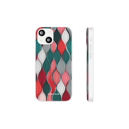 Lehden vesiputous teal iPhone 13 mini -pehmustopussi