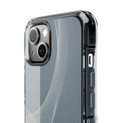Grey Impact MagSafe Phone Case for iPhone - Slate Mesh Horizon