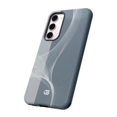 Grey Tough Phone Case for Samsung - Slate Mesh Horizon