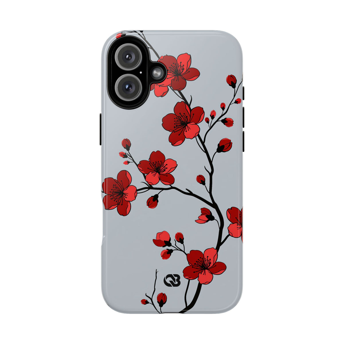 Scarlet Plum Blossom · Tough Phone Case for iPhone · Red
