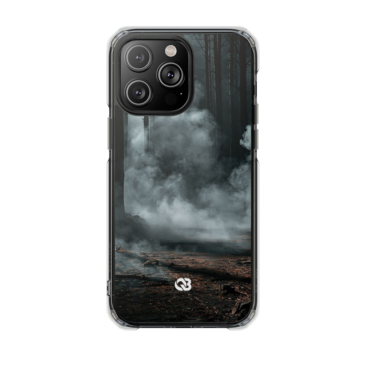 Shadowed Pine Mist · Clear Impact Magnetic Phone Case for iPhone ·  Black