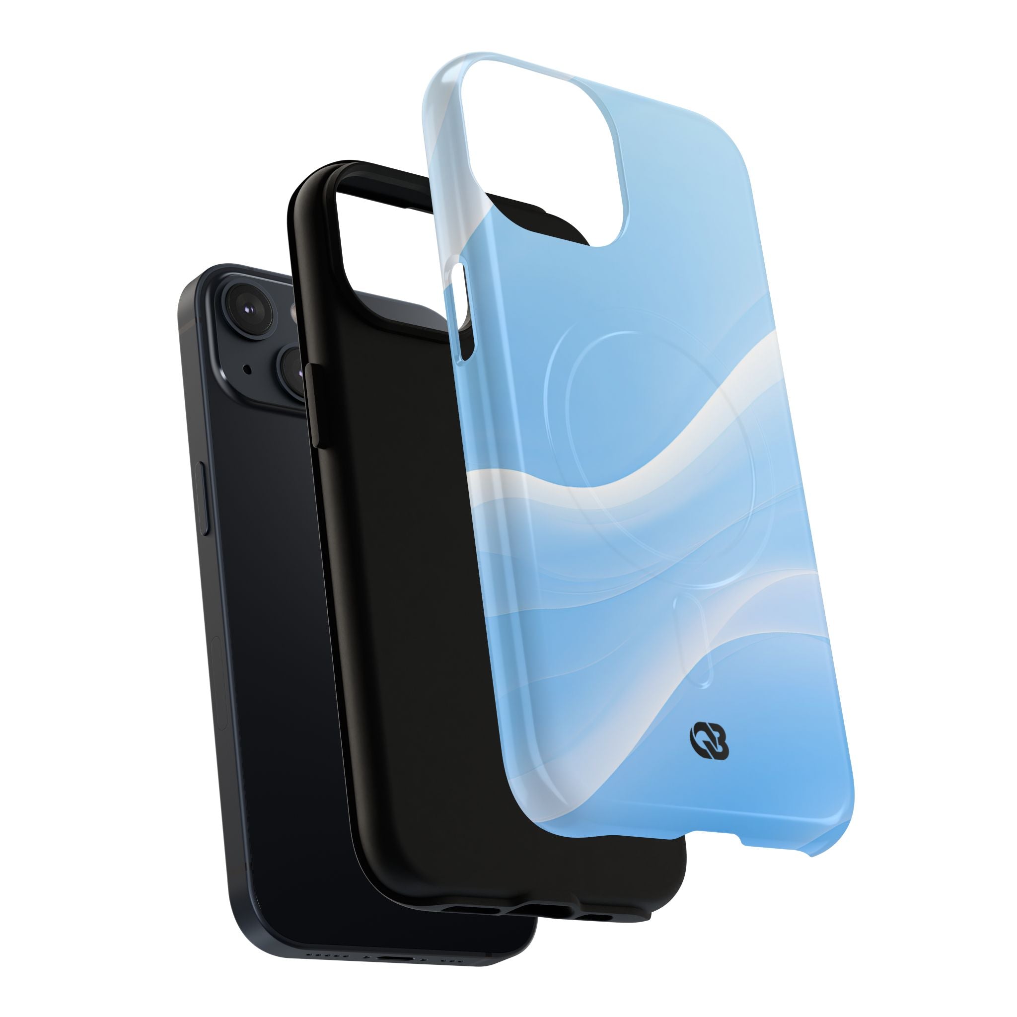Blue Tough 2.0 Magsafe Phone Case for iPhone - Glacial Blue Silk