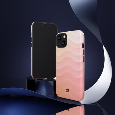 Blush Horizon Waves · Tough Phone Case for iPhone · Pink