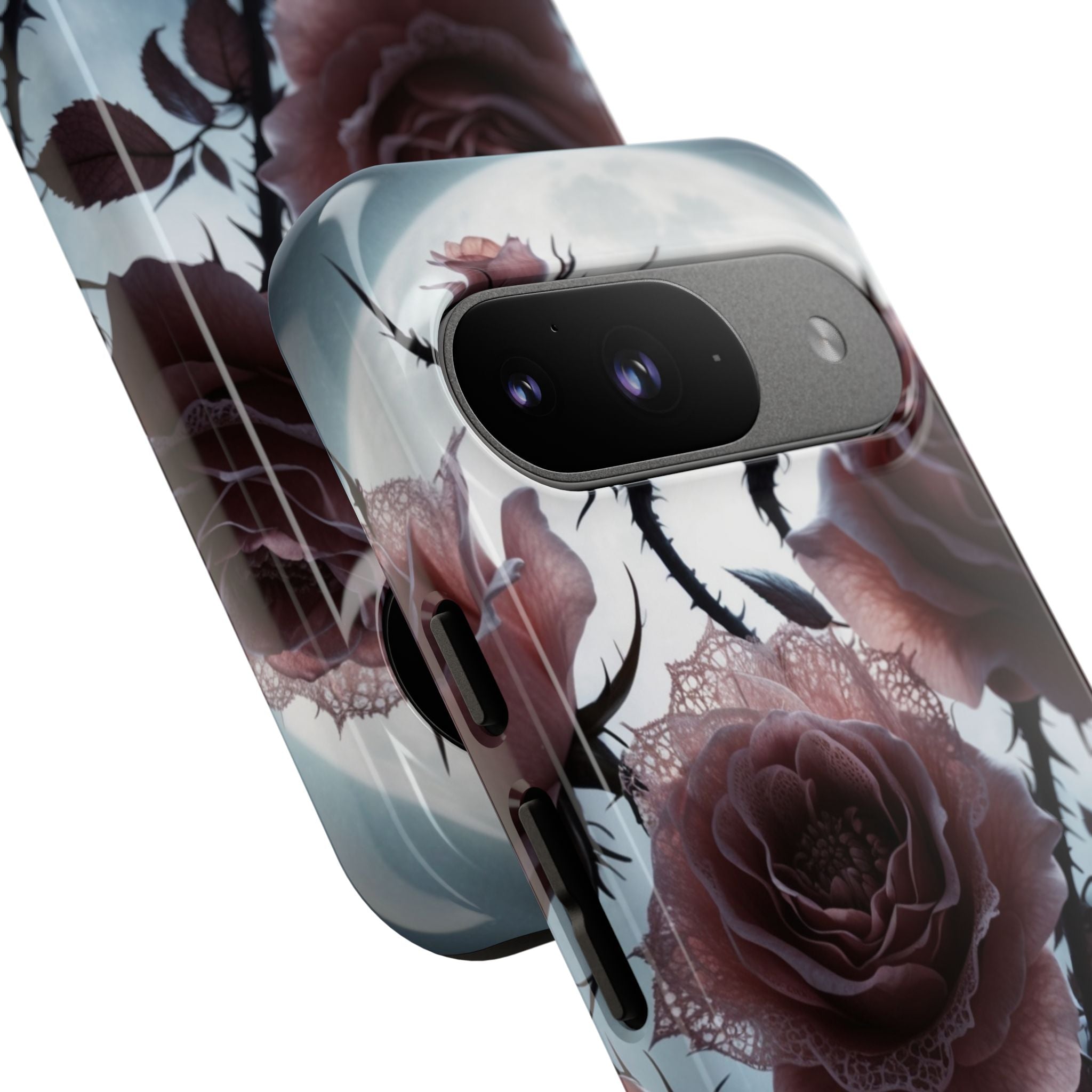 Luminous Rose Thorns Google Pixel 9 Case - Tough