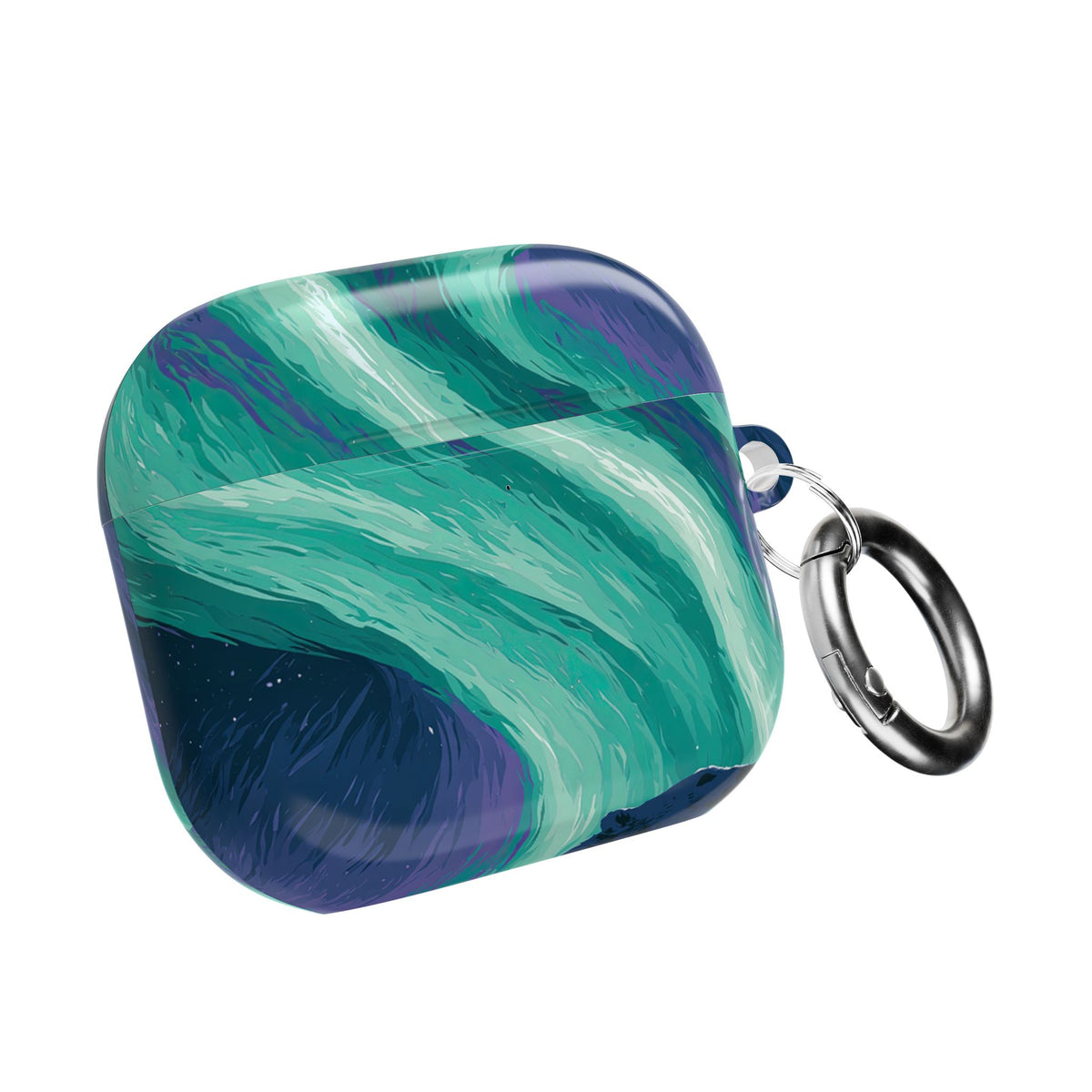 Arctic Aurora Bear · Hard Case for AirPods & AirPods Pro · Teal