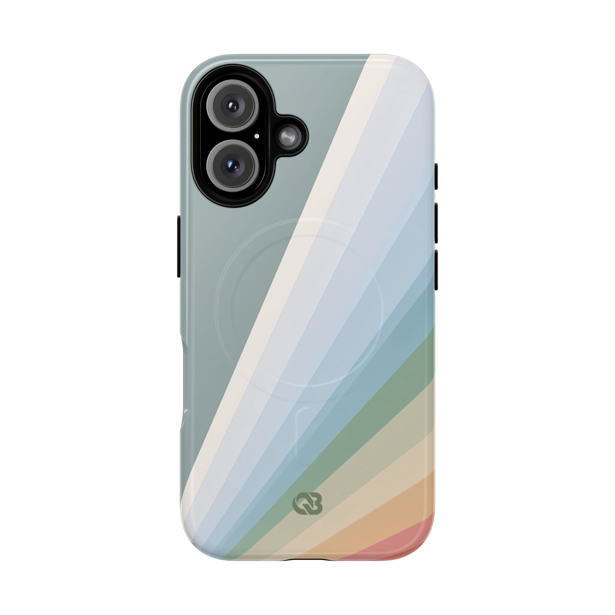 Green Tough 2.0 Magsafe Phone Case for iPhone - Sage Prism Beam