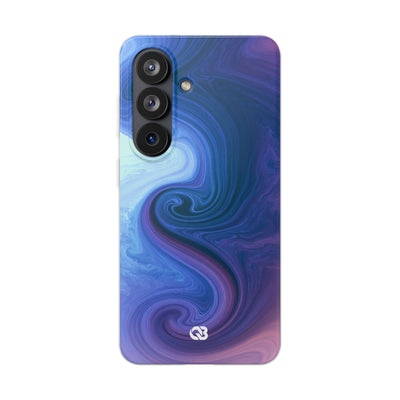 Azure Fluid Swirl · Lite Phone Case for Samsung · Blue