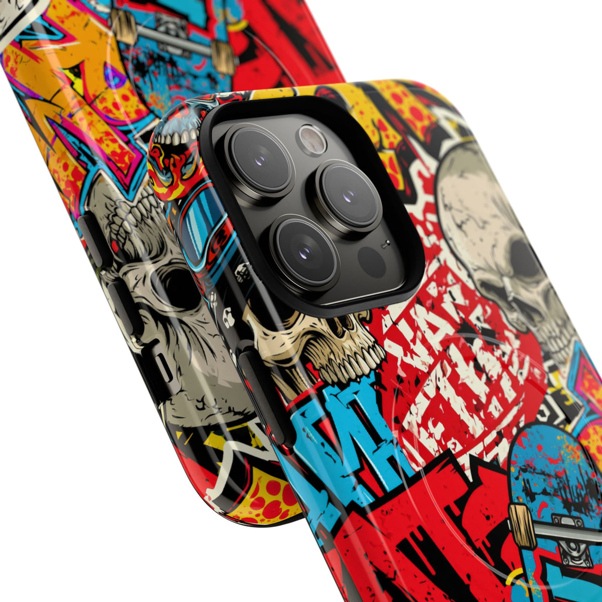 Skate Skull Riot · Tough 2.0 Magnetic Phone Case for iPhone · Red