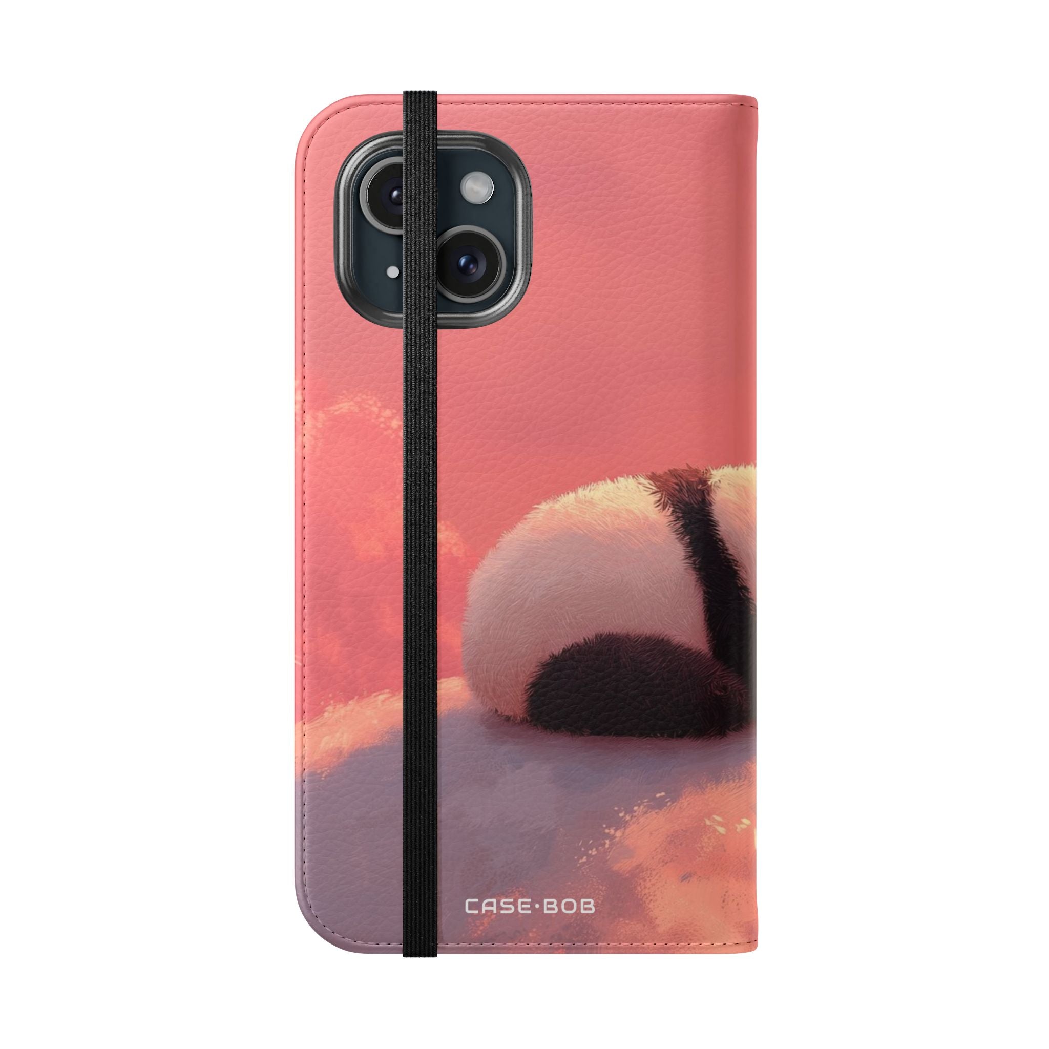 Panda Moonlight - iPhone 15 Case - Portemonnee