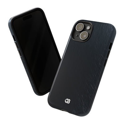 Brushed Obsidian Steel · Tough Phone Case for iPhone · Black