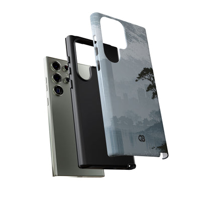 Grey Tough Phone Case for Samsung - Steel Slate Zen