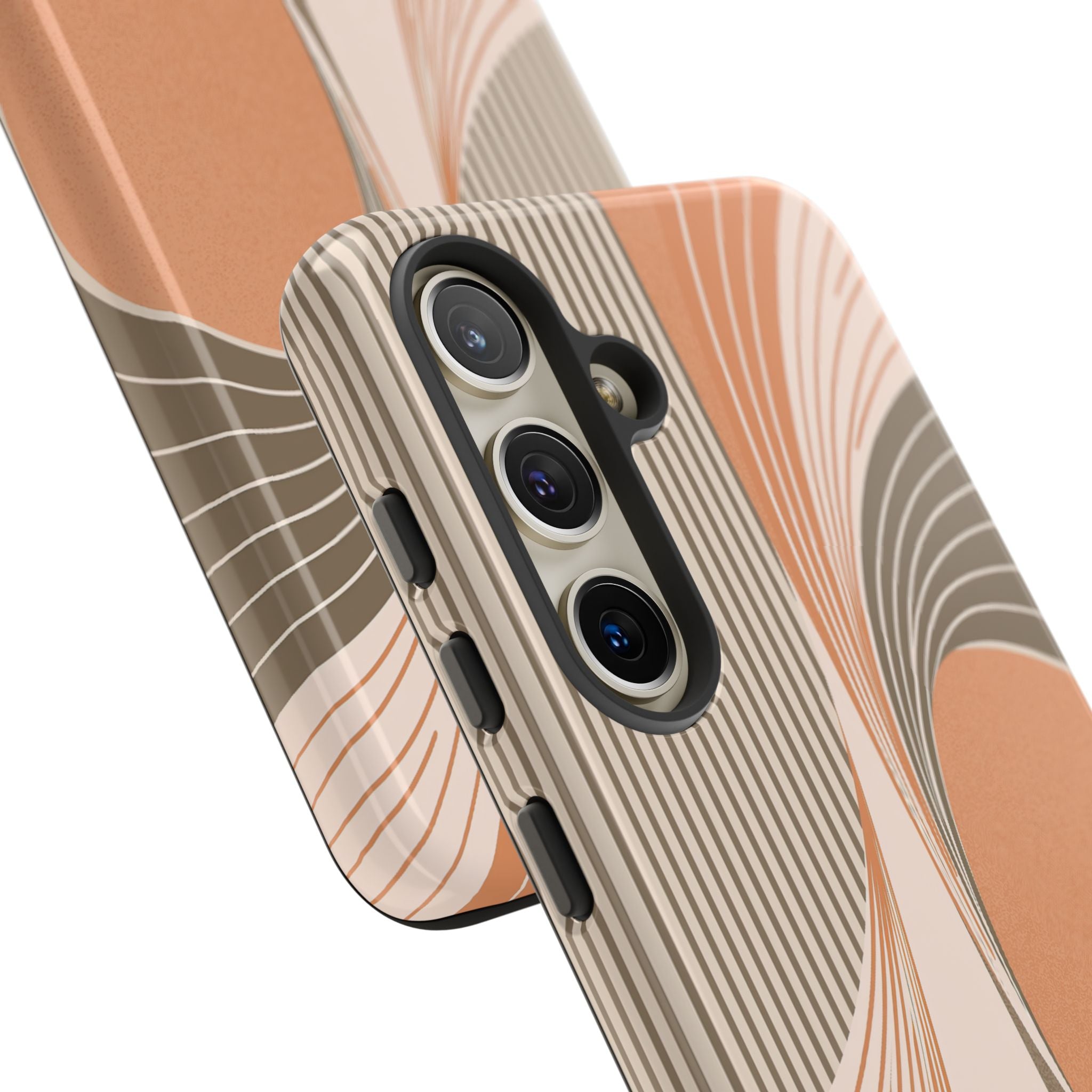 Orange Tough Phone Case for Samsung - Desert Arc Horizon
