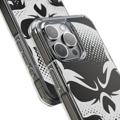 Phantom Halftone · Clear Impact Magnetic Phone Case for iPhone ·  Black