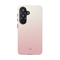 Pink Tough Phone Case for Samsung - Frosted Blush Horizon