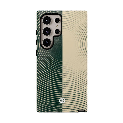 Concentric Duality · Tough Phone Case for Samsung · Green