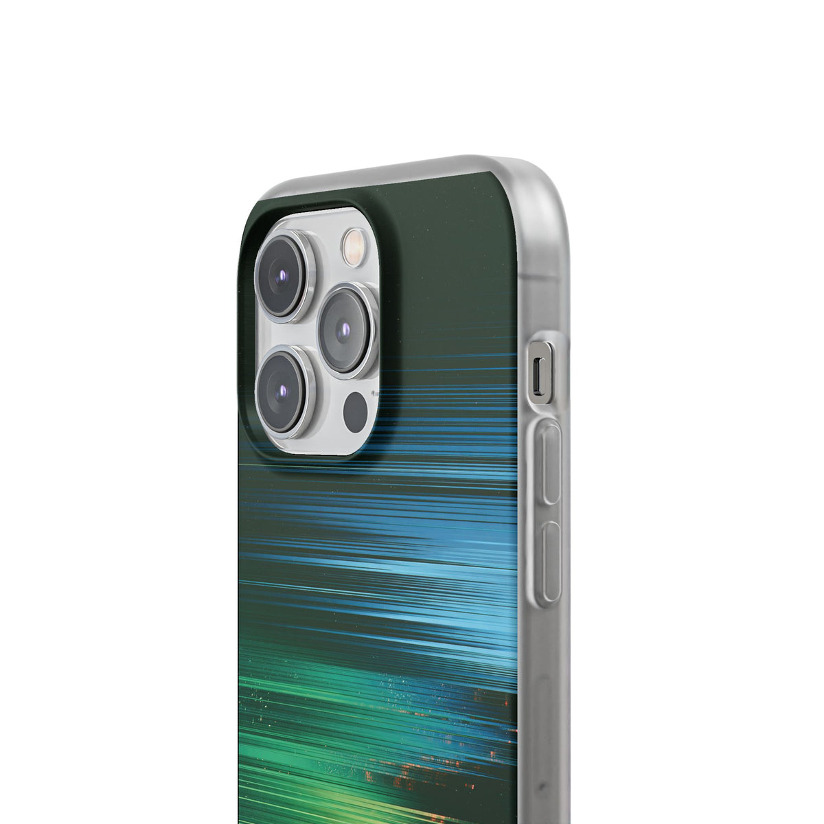 Digital Shoreline Drift · Lite Phone Case for iPhone ·  Teal