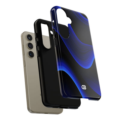 Blue Tough Phone Case for Samsung - Electric Cobalt Flow