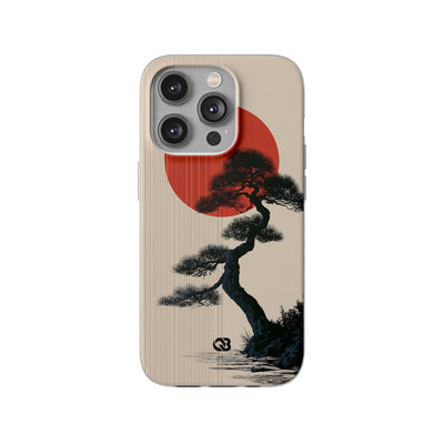 Beige Lite Phone Case for iPhone - Kyoto Crimson Pine