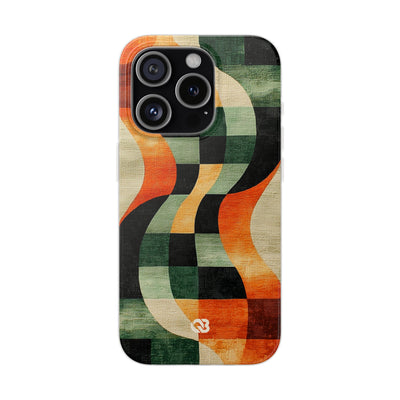 Burnt Orange Curve · Soft Phone Case for iPhone