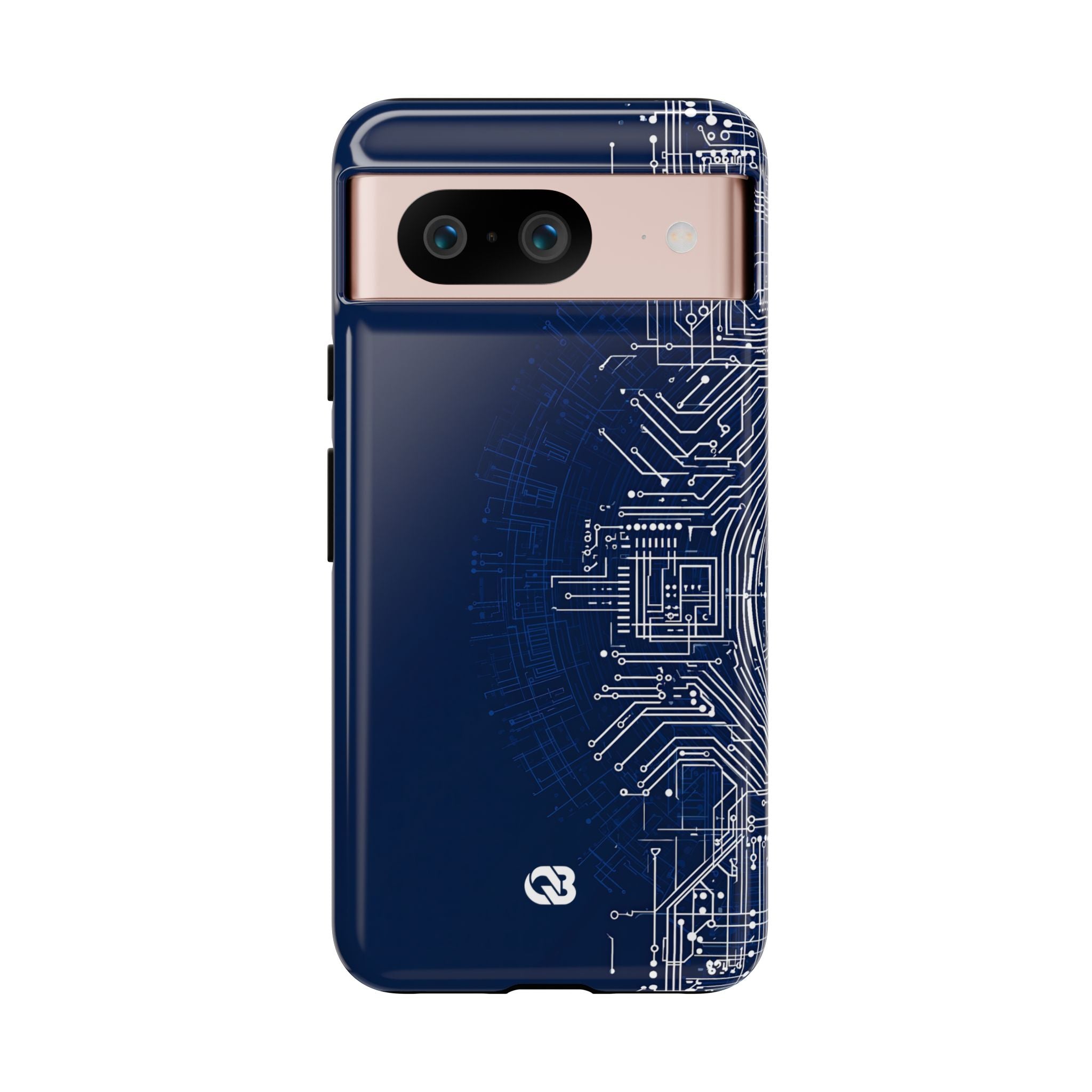 Blue Tough Phone Case for Google Pixel - Cobalt Circuit Logic
