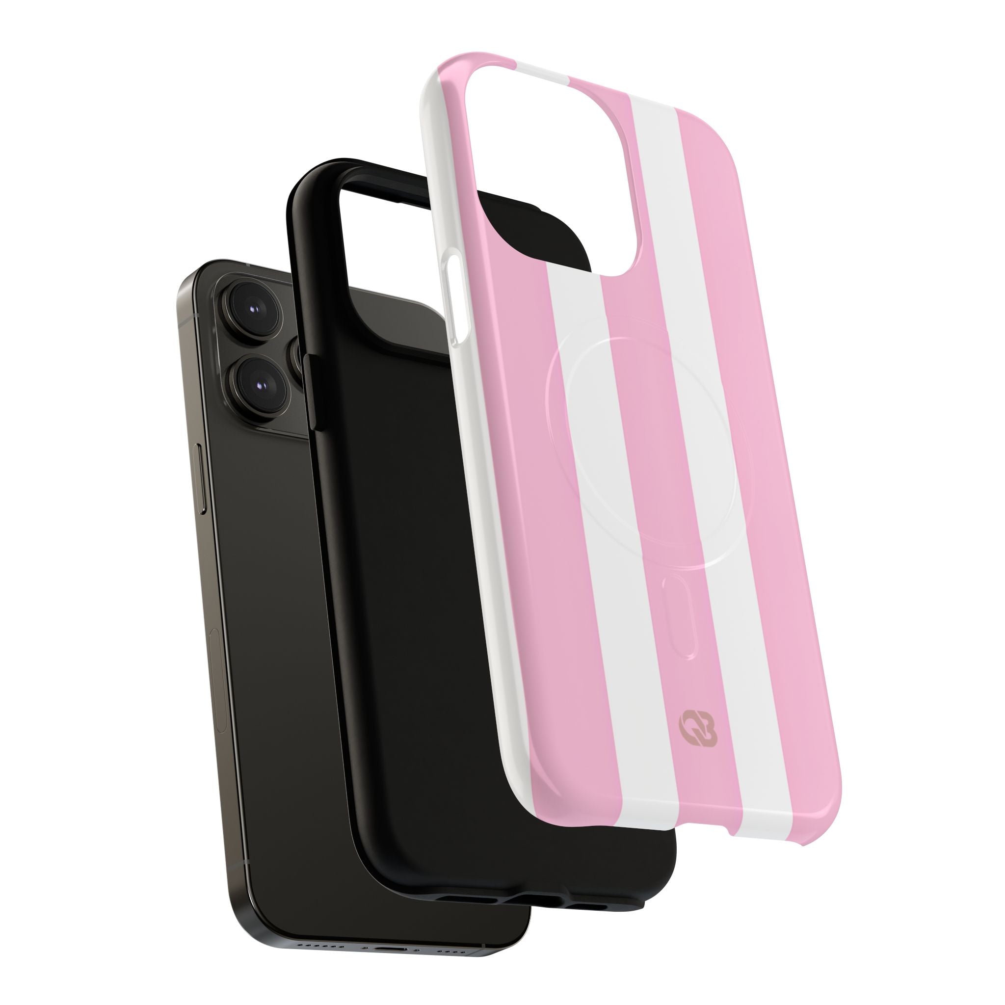 Soft Pink Stripe · Tough+ Magsafe