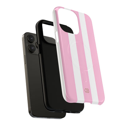 Soft Pink Stripe · Tough+ Magsafe