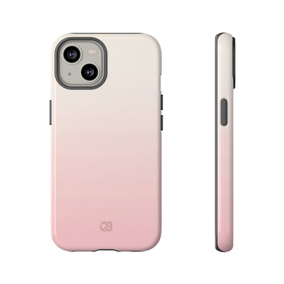 Pink Tough Phone Case for iPhone - Frosted Blush Horizon