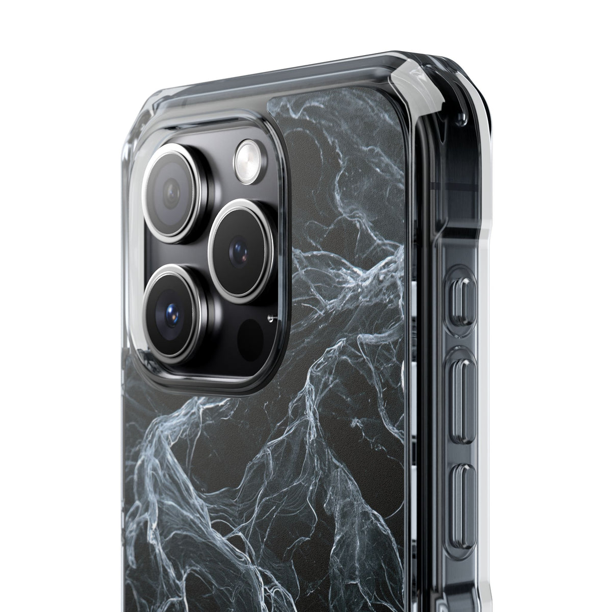 Arctic Gossamer · Clear Impact Magnetic Phone Case for iPhone · Black