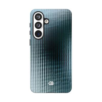 Blue Tough Phone Case for Samsung - Glacial Reeded Glass