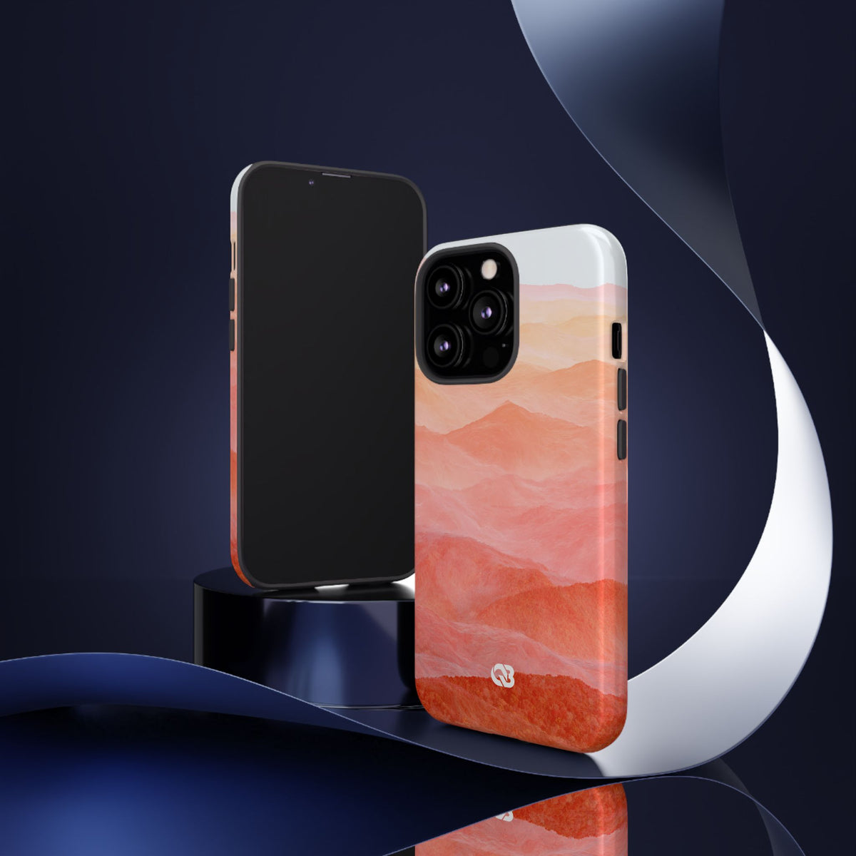 Alpenglow Ridge Vista · Tough Phone Case for iPhone · Orange
