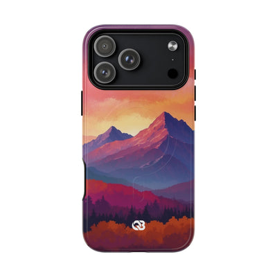 Crimson Mountain Dusk · Tough+ Phone Case for iPhone · Magsafe