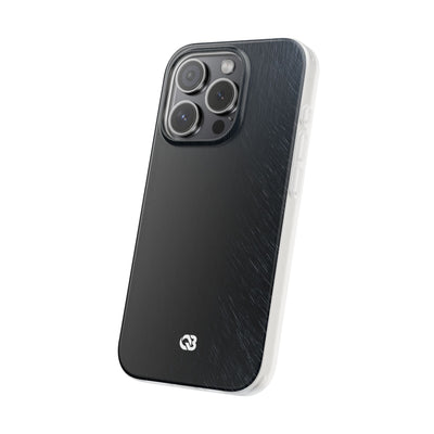 Black Lite Phone Case for iPhone - Midnight Brushed Grain