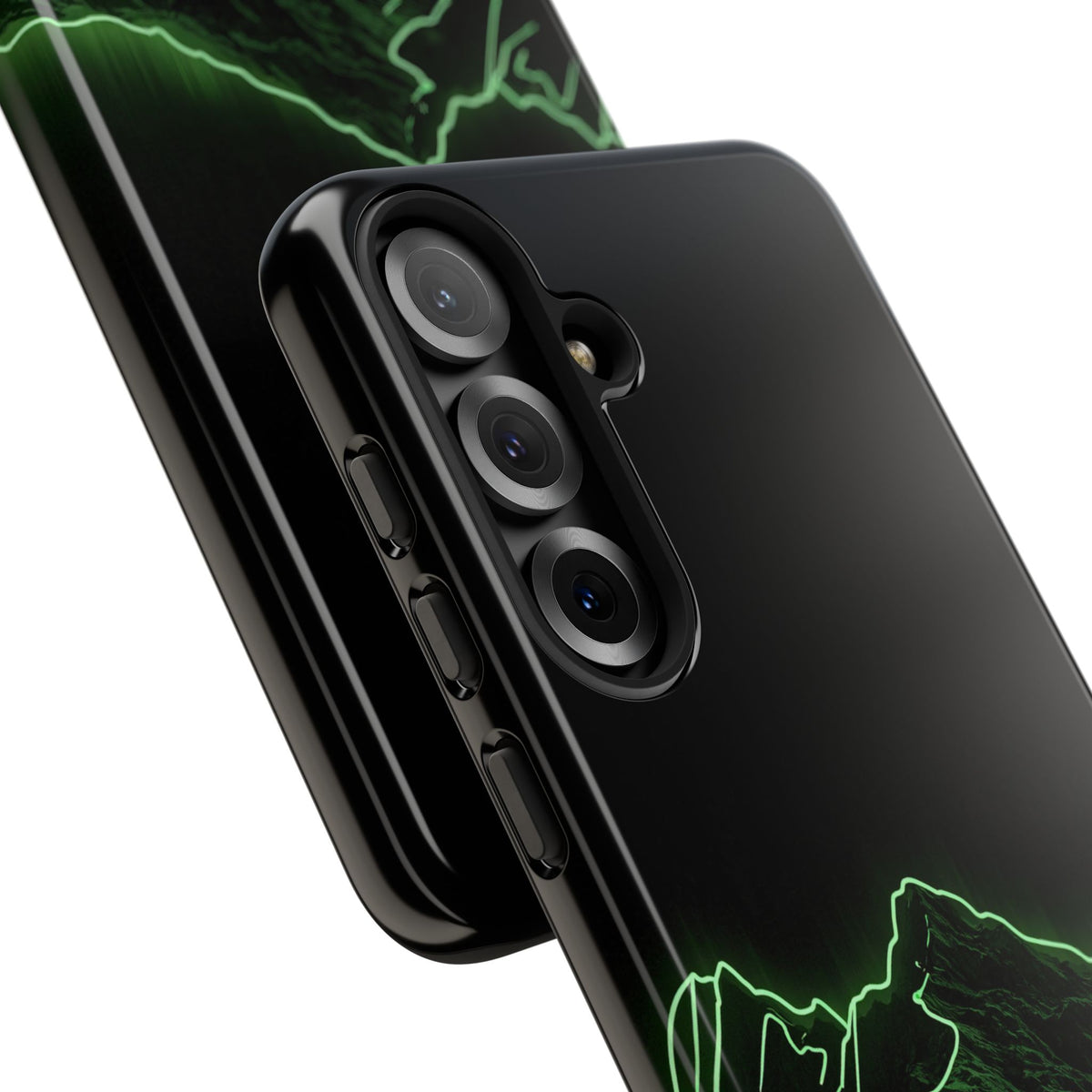 Nordic Mountain Contour · Tough Phone Case for Samsung · Black