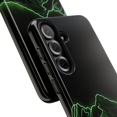 Nordic Mountain Contour · Tough Phone Case for Samsung · Black