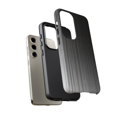 Grey Tough Phone Case for Samsung - Static Vertical Dither