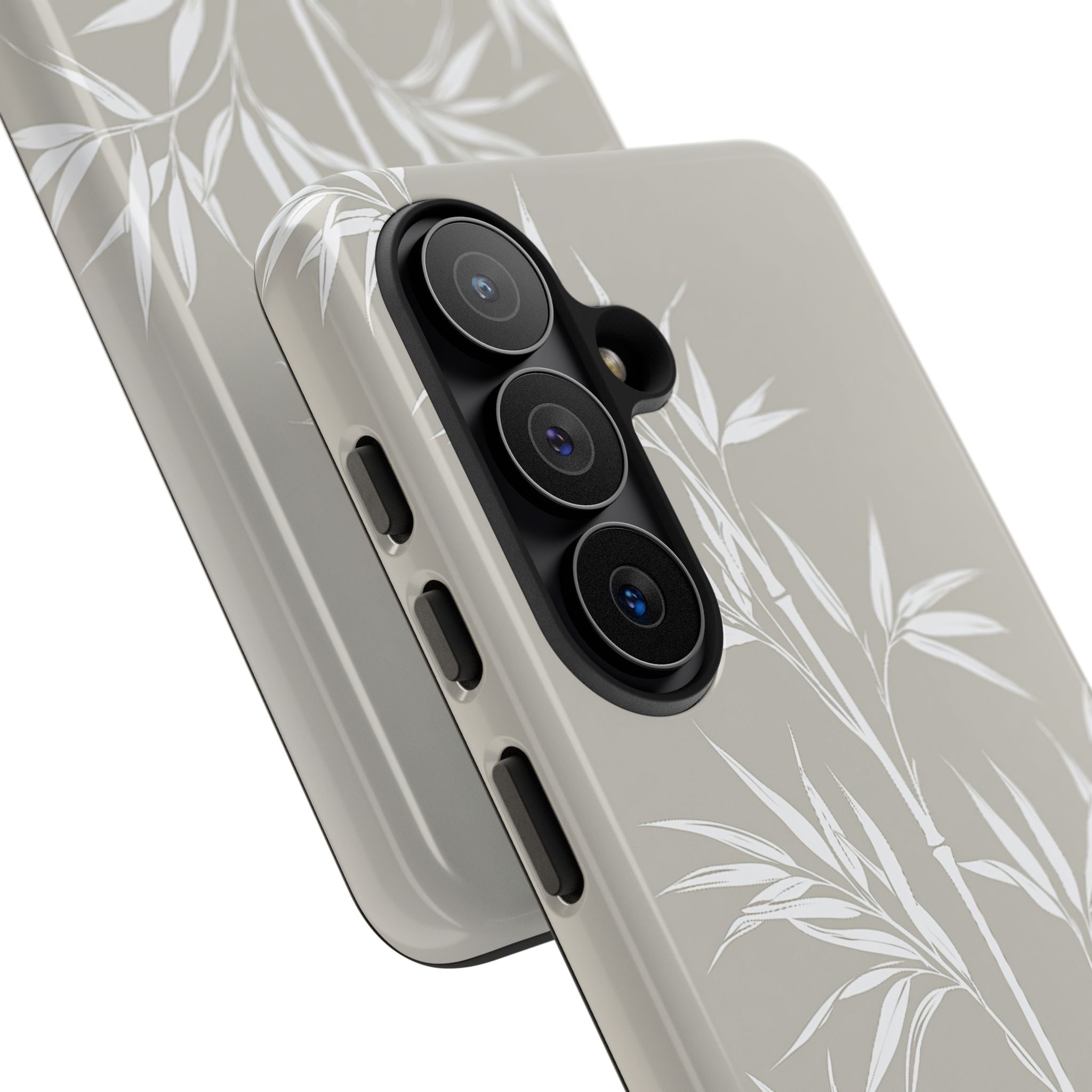 Beige Tough Phone Case for Samsung - Sandstone Bamboo Stalks
