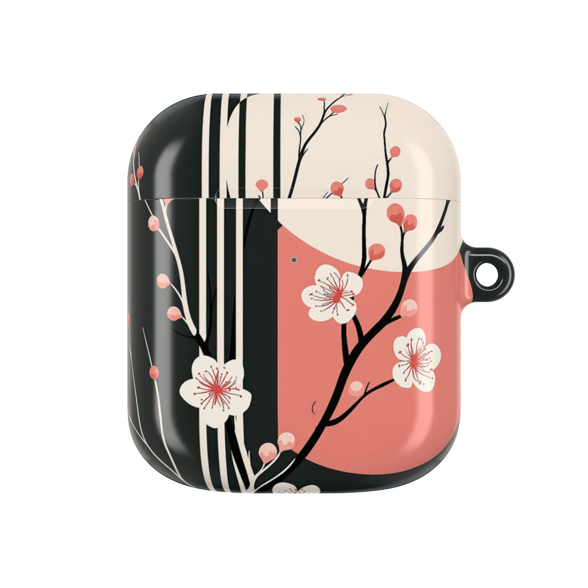 Nocturne Sakura Branch · Hard Case for AirPods & AirPods Pro · Black